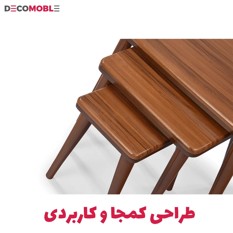 میز عسلی تک مدل دورفندقی